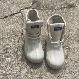 Sperry Kids White Boots